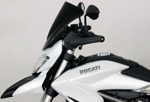 MRA / エムアールエー レーシングウィンドスクリーン R －ブラック－ for Ducati HYPERSTRADA (03) | 4025066145485