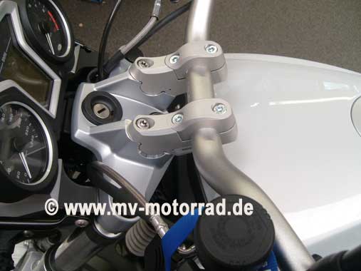 MV Motorrad / エムブイ　モトラッド The Tube Style Superbike Handlebar Adapter for BMW F800GT incl. brake line adapter - 90028F