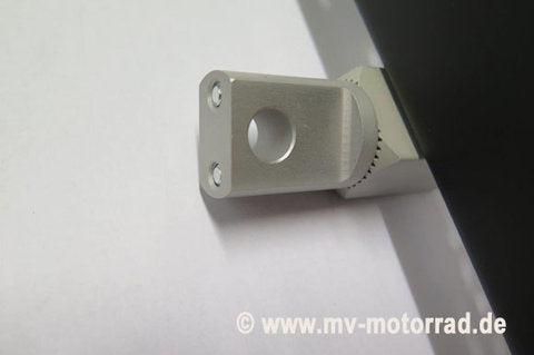 MV Motorrad / エムブイ　モトラッド Luggage Rack for Passenger's Footrest for Solodrivers with Bag 24 Liters - Aluminum new Design - 905316alu-mit-VAUDE-Tasche-24-Liter