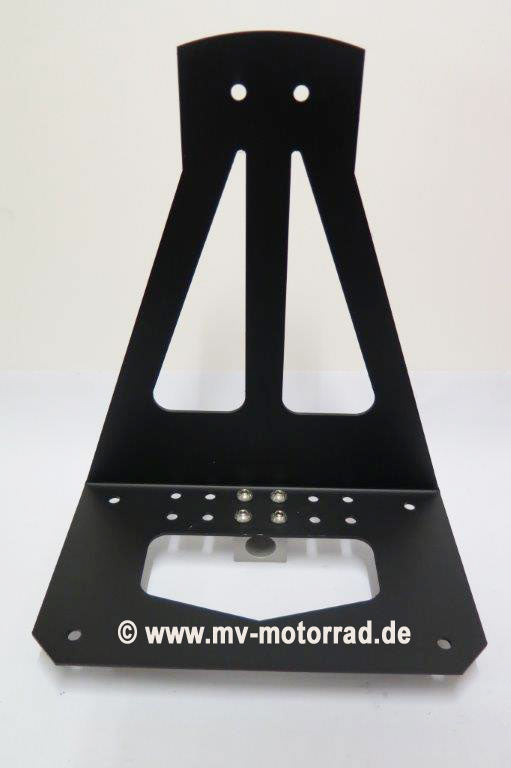 MV Motorrad / エムブイ　モトラッド Luggage Rack for Passenger's Footrest for Solodrivers - Aluminum  in new Design - 905316alu