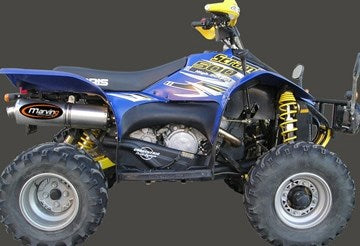 Marving マービングマフラー Single Big Oval Quad Atv Line アルミ （クワッド・4輪バイク）SCRAMBLER 500 >2006 POLARIS Quad - | EU/AL/P58