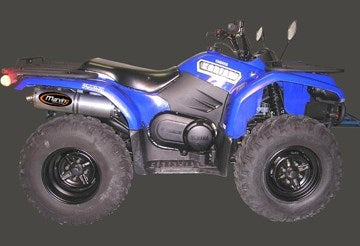 Marving マービングマフラー Single Big Oval Quad Atv Line アルミ （クワッド・4輪バイク）YFM 400/450 Kodiak/450 Wolverine 200 | EU/AL/Y56