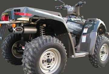 Marving マービングマフラー Single Round Ø 100 Quad Atv Line アルミ （クワッド・4輪バイク）OUTLANDER 400 2005> CAN AM Quad - | EU/SE/B42