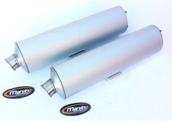 Marving / マービング デュアルマフラー ビッグオーバル = 102x130 Superline アルミニウム - EU公道走行認可 Ducati 748 | EU/AL/D748