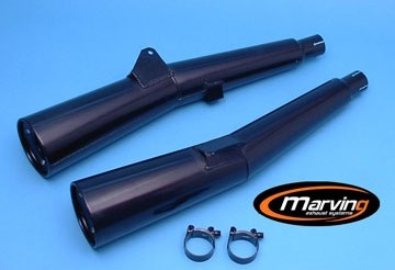 Marving / マービング デュアルマフラー Master ブラック - EU公道走行認可 Honda VF 750 F | H/2017/NC