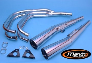 Marving / マービング フルシステム 4/2 Master クロム - EU公道走行認可 Honda CB 750 KZ | H/5001/BC