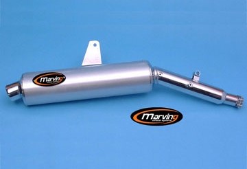 Marving / マービング マフラー Amacal &Oslash; 114 クロム + アルミニウム - EU公道走行認可 Honda XLV 600 TRANSALP | H/AAA/35/BC