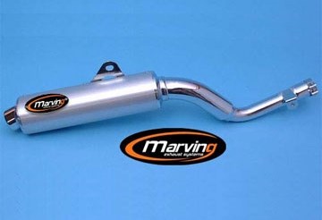 Marving / マービング マフラー Amacal &Oslash; 100 クロム + アルミニウム - EU公道走行認可 Honda XL 600 LM/RM | H/AAA/36/BC