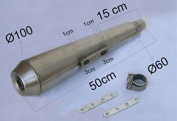 Marving / マービング マフラー &Oslash; 32-35-38 Racing Steel ステンレススチール Universal RS 38 | RS/38/IX