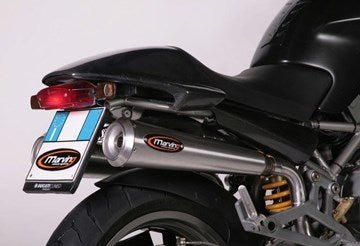 Marving / マービング ハイ デュアルマフラー 左右セット コニカルエンド &Oslash; 110 Racing Steel ステンレススチール - EU公道走行認可 | RS/DA4