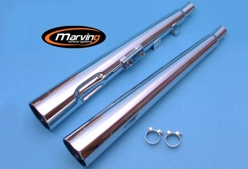 Marving / マービング デュアルマフラー Marvi クロム - EU公道走行認可 Suzuki GSX 250 | S/2048/BC