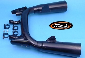 Marving / マービング デュアルマフラー Master ブラック - EU公道走行認可 Yamaha 1200 V MAX | Y/2086/NC
