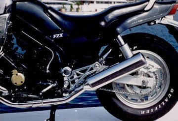 Marving / マービング デュアルマフラー Cylindrical &Oslash; 110 クロム - EU公道走行認可 Yamaha FZX 750 PHASER (87-) | Y/2087/BC