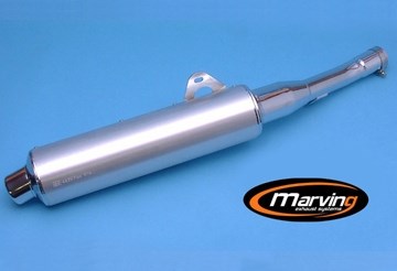 Marving / マービング マフラー Cylindrical &Oslash; 114 クロム + アルミニウム - EU公道走行認可 Yamaha GTS 1000 | Y/2160/BC