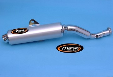 Marving / マービング マフラー Amacal &Oslash; 100 クロム + アルミニウム - EU公道走行認可 Yamaha XT 600 E Electric Starte | Y/AAA/33/BC