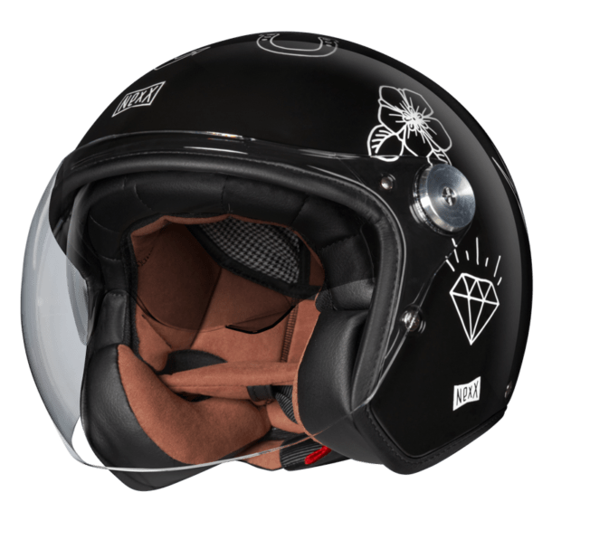 NEXX Garage Helmet X.G30 TATTOO BLACK.WHITE  Size: XL | 01G3001433012