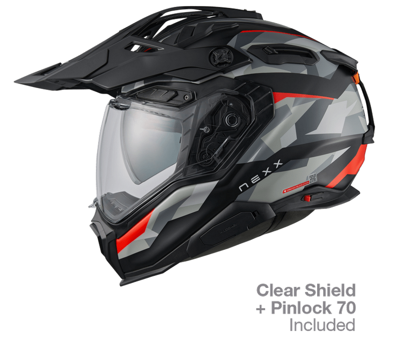 NEXX Adventure Helmet X.WED3 TRAILMANIA GREY.RED MT  Size: 3XL | 01XE301418897