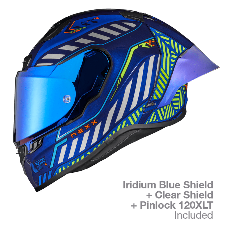 NEXX Race Helmet X.R3R OUT BRAKE INDIGO BLUE  Size: 2XL | 01XR303412861