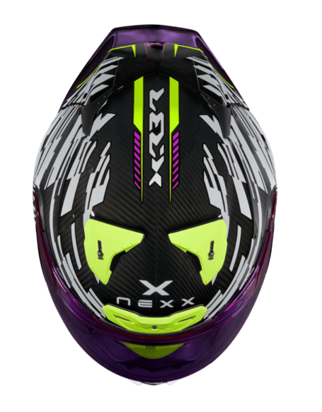 NEXX Race Helmet X.R3R GLITCH RACER WHITE NEON  Size: 2XL | 01XR323415159