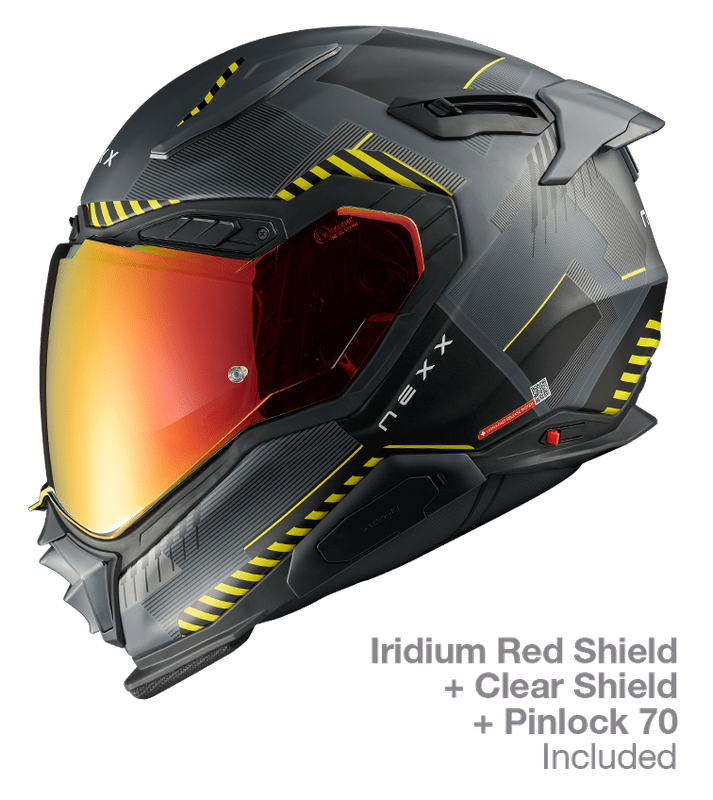 NEXX Street Helmet X.WST3 FLUENCE GREY.YELLOW MT  Size: 3XL | 01XS302426019