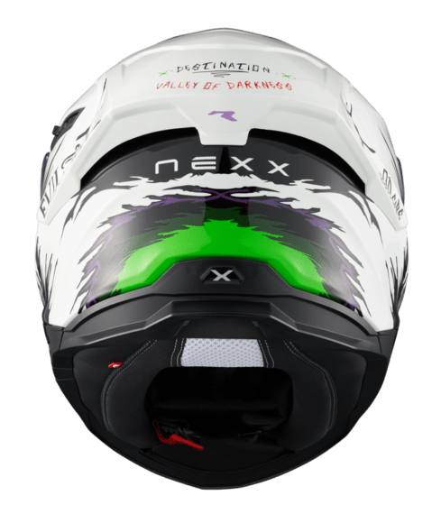 NEXX Sport Helmet Y.100R NIGHT RIDER WHITE  Size: 2XL | 01YR100410018