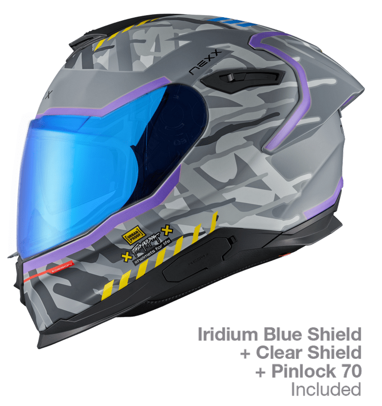 NEXX Sport Helmet Y.100R URBANGRAM NARDO GREY MT  Size: 2XL | 01YR102409757