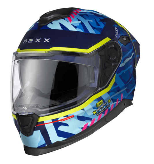 NEXX Sport Helmet Y.100R URBANGRAM INDIGO BLU MT  Size: 2XL | 01YR103409851