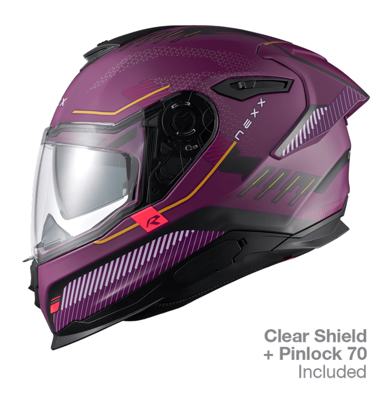 NEXX Sport Helmet Y.100R BARON AUBERGINE MT  Size: 2XL | 01YR159408934