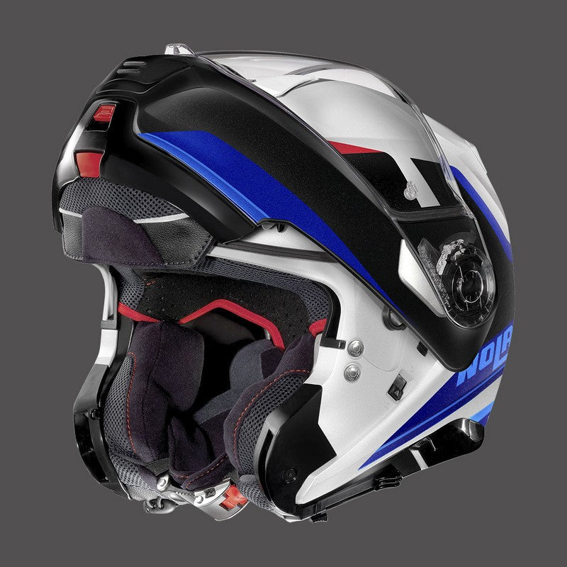 Nolan / ノーラン モジュラーヘルメット N100 5 Hilltop N-com ブルーメタルホワイト | N15000563049