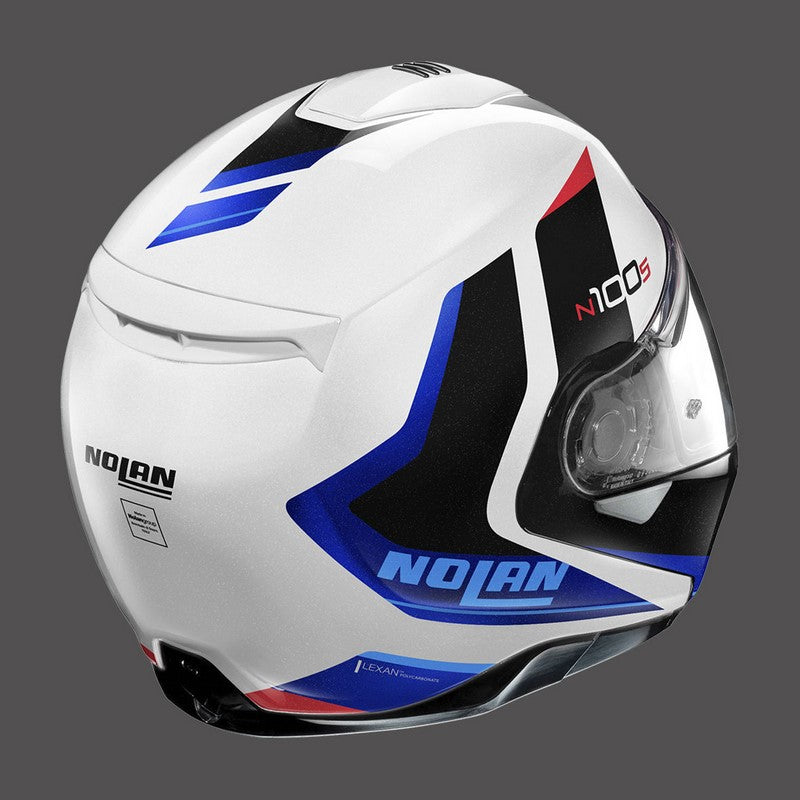 Nolan / ノーラン モジュラーヘルメット N100 5 Hilltop N-com ブルーメタルホワイト | N15000563049