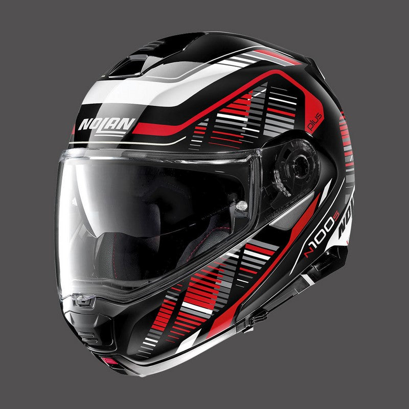 Nolan / ノーラン モジュラーヘルメット N100 5 Plus Starboard N-com ブラックレッド | N1P000494045