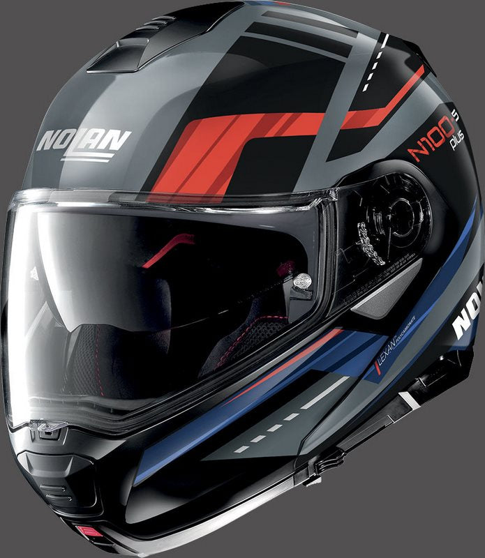 Nolan / ノーラン Flip-Up Helmet N100-5 P ILLUVIUM N-C  Grey Blue Red | N1P000535062