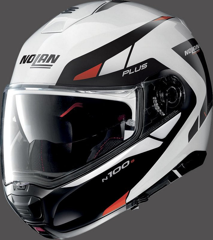 Nolan / ノーラン Flip-Up Helmet N100-5 P MILESTONE N  White Red | N1P000910053
