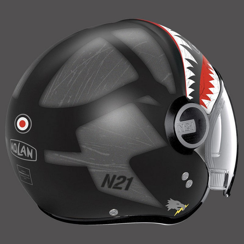 Nolan / ノーラン ジェットヘルメット N21 バイザー Skydweller グレイブラックマット | N21000548092
