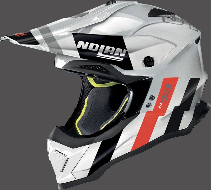 Nolan / ノーラン Full Face Helmet N53 SPARKLER  White Red | N53000799090