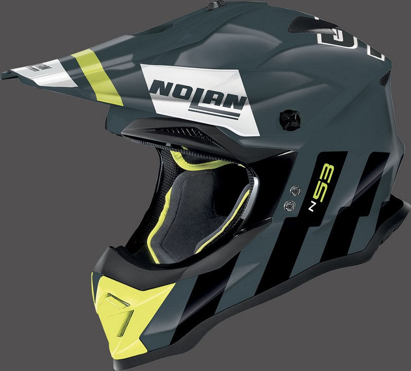 Nolan / ノーラン Full Face Helmet N53 SPARKLER  Grey Yellow | N53000799091