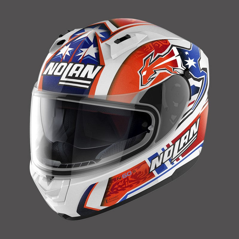 Nolan / ノーラン フルフェイスヘルメット N60 6 Gemini Replica Casey Stoner ホワイト | N66000300050