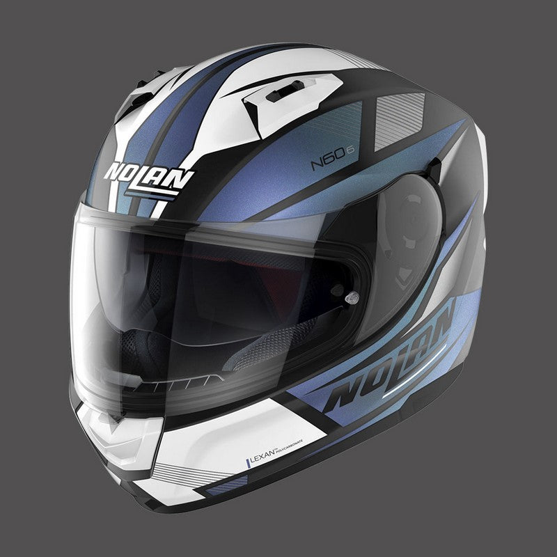Nolan / ノーラン フルフェイスヘルメット N60 6 Downshift N-com ブルーブラック | N66000566039