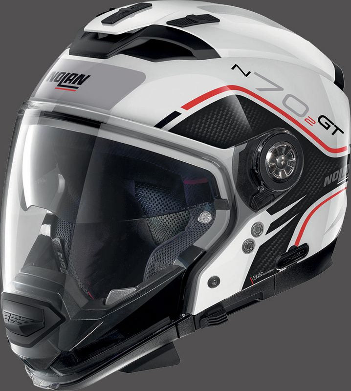 Nolan / ノーラン Modular Helmet N70-2 GT FLYWHEEL N-CO  METAL WHITE | N7G000586053