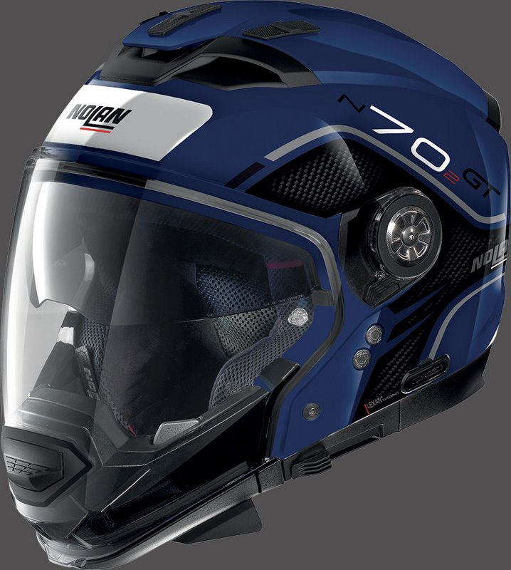 Nolan / ノーラン Modular Helmet N70-2 GT FLYWHEEL N-CO  FLAT CAYMAN BLUE | N7G000586055