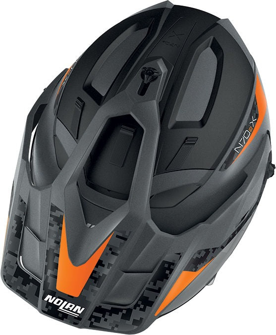 Nolan / ノーラン Modular Helmet N70-2 X 06 TORPEDO N-C  Orange Lava Grey Matt | N7Y000547044