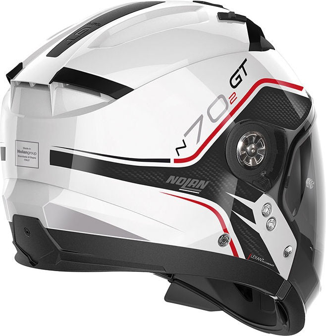 Nolan / ノーラン Modular Helmet N70-2 GT 06 FLYWHEEL N  White | N7Z000586053