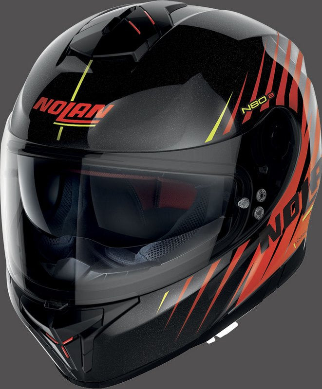 Nolan / ノーラン Full Face Helmet N80-8 KOSMOS N-COM  Black Red | N88000584065