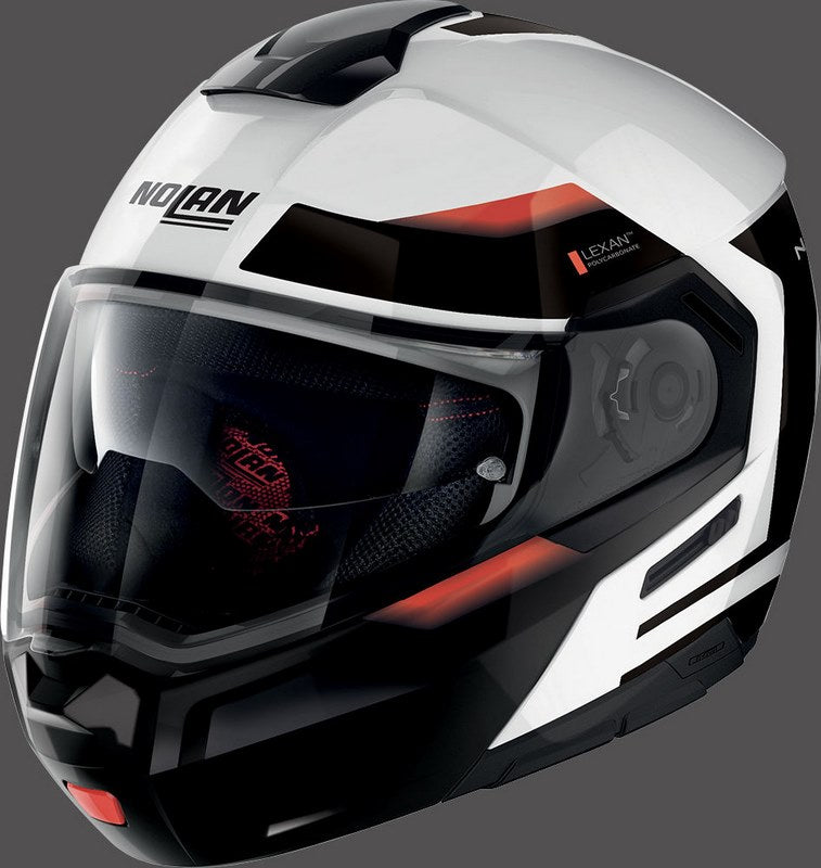 Nolan / ノーラン Flip-Up Helmet N90-3 REFLECTOR N-COM  White Red | N93000537037