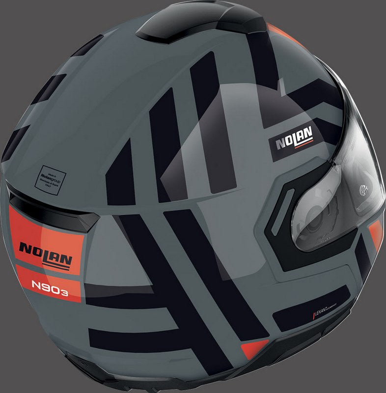 Nolan / ノーラン Flip-Up Helmet N90-3 LANEWAY N-COM  Grey Red | N93000649042