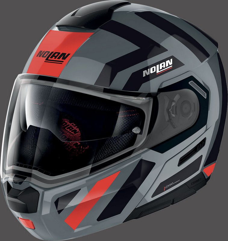 Nolan / ノーラン Flip-Up Helmet N90-3 LANEWAY N-COM  Grey Red | N93000649042