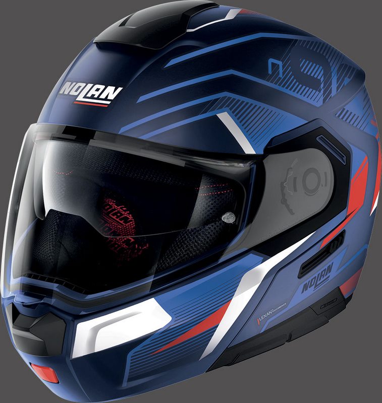 Nolan / ノーラン Flip-Up Helmet N90-3 COMEBACK N-COM  FLAT CAYMAN BLUE | N93000663046