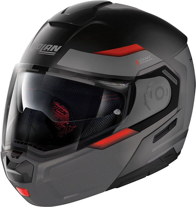 Nolan / ノーラン Modular Helmet N90-3 06 REFLECTOR N-C  Black Matt Red | N9Z000537035