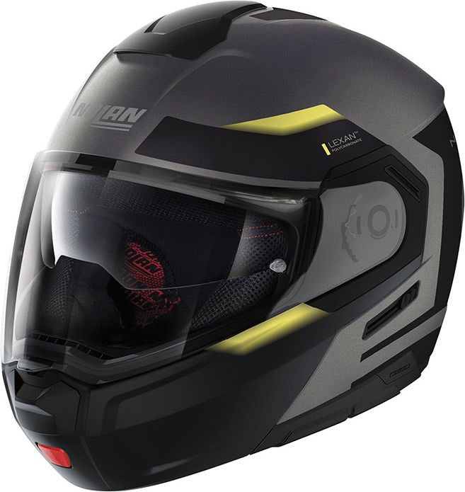 Nolan / ノーラン Modular Helmet N90-3 06 REFLECTOR N-C  Grey Matt Yellow | N9Z000537036