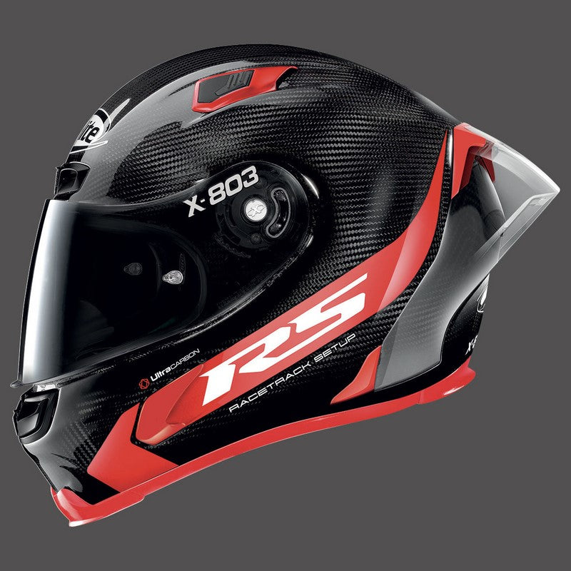 Nolan / ノーラン フルフェイスヘルメット X-lite X-803 Rs Ultra Carbon ヘルメット Hot Lap レッド | U8R000482013